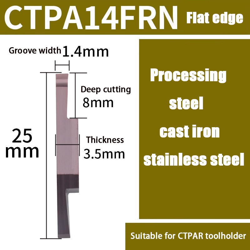98-CTPA15FRN Swiss CNC Machine Blade Flat Bevel Groove Cutting Tool Shandong Denso Pricision Tools Co.,Ltd.